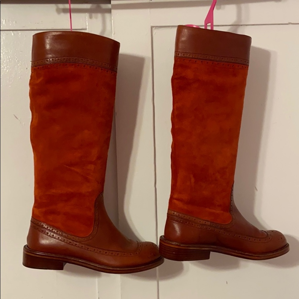 Marc Jacobs burnt orange boots